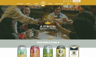eCommerce website: Arbor Brewing Co.