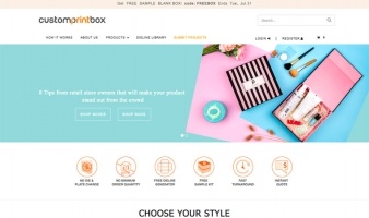 eCommerce website: Customprintbox