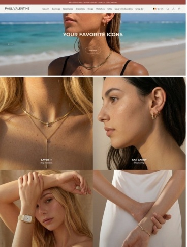 eCommerce website: Paul Valentine