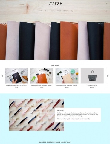 eCommerce website: Fitzy