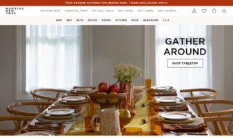 eCommerce website: Hawkins New York