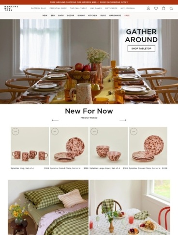eCommerce website: Hawkins New York