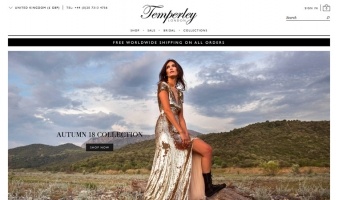 eCommerce website: Temperley London