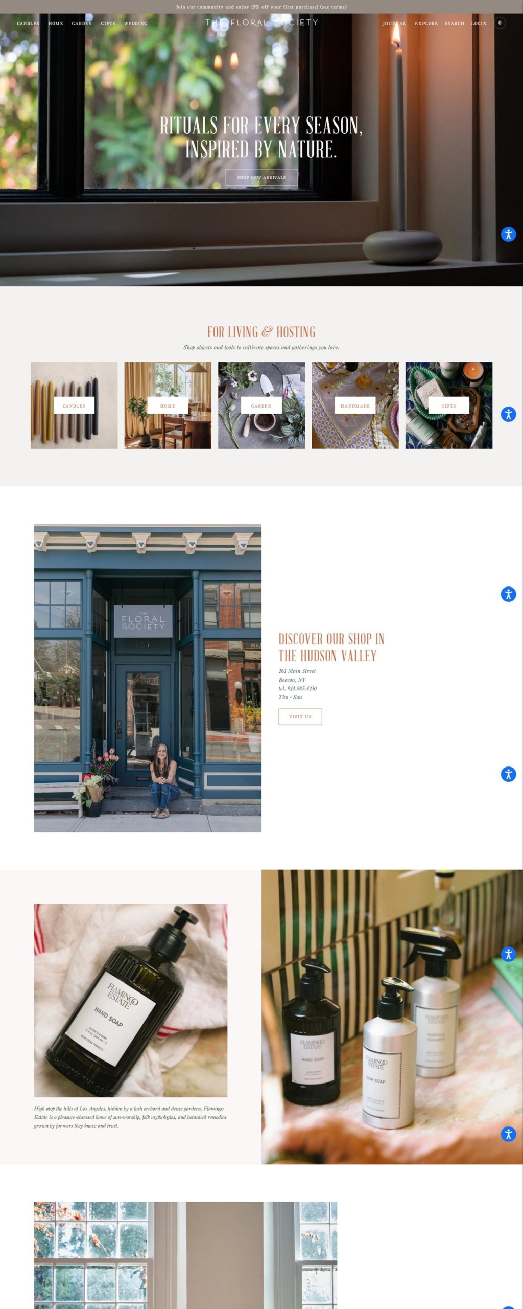 eCommerce website: The Floral Society