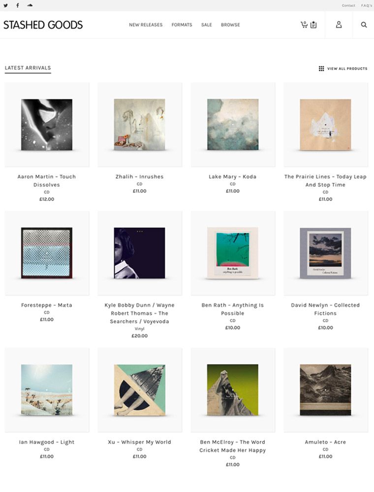 Stashed Goods | eCommerce Website Design Gallery & Tech Inspiration