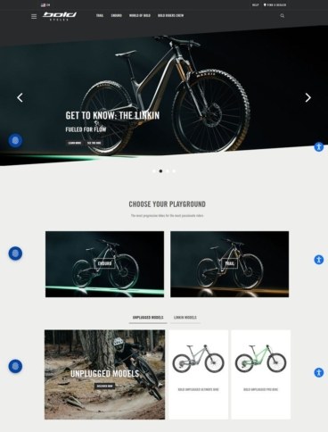 eCommerce website: Bold Cycles Ltd.