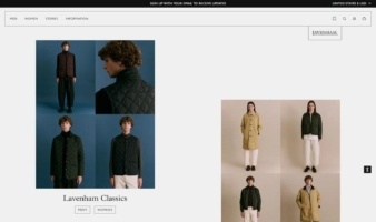 eCommerce website: Lavenham