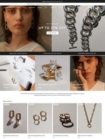 eCommerce website: Maya Magal