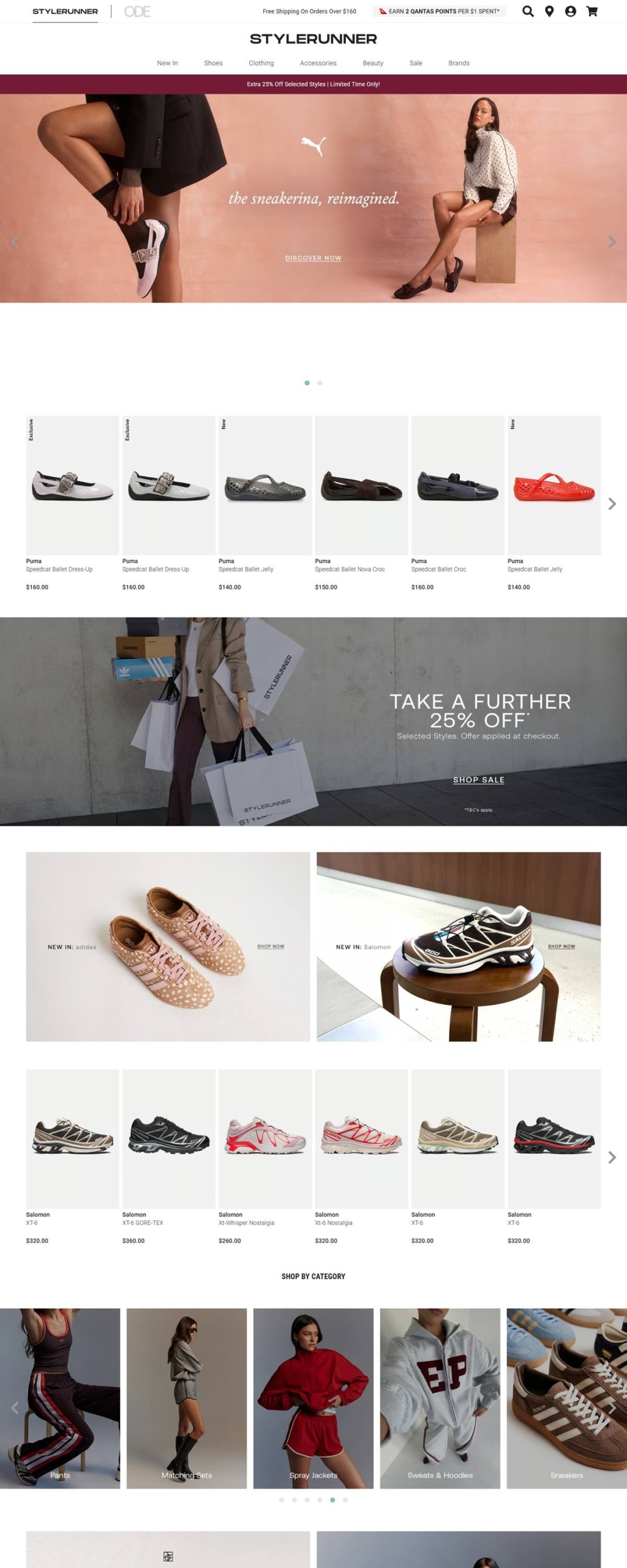 eCommerce website: Style Runner