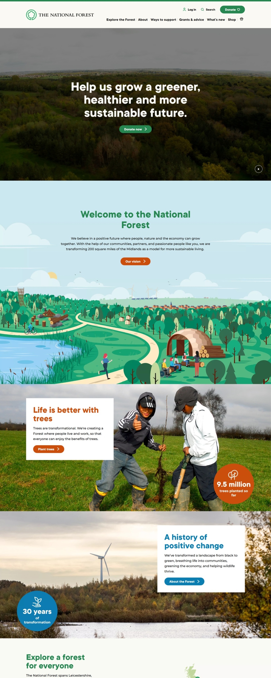 eCommerce website: The National Forest
