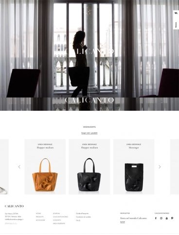 eCommerce website: Calicanto