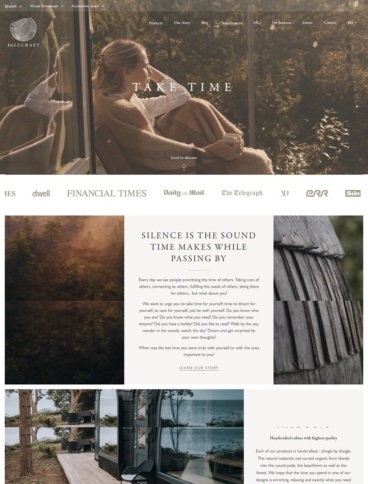 eCommerce website: Iglucraft
