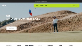 eCommerce website: TRUE linkswear