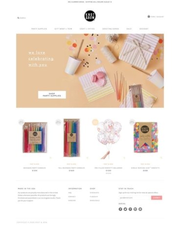 eCommerce website: Knot & Bow