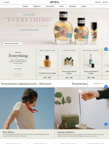 eCommerce website: Misc. Goods Co.