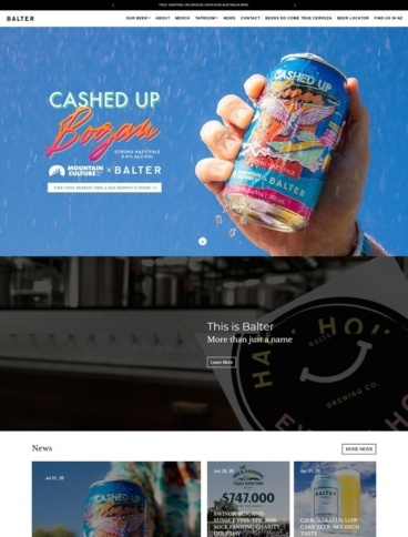 eCommerce website: Balter