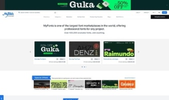 eCommerce website: MyFonts