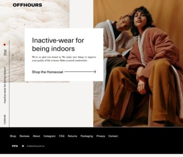eCommerce website: OFFHOURS