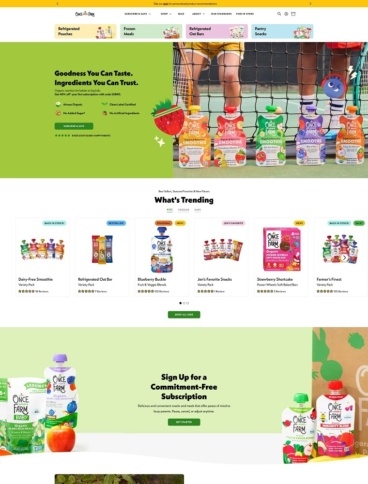 eCommerce website: Once Upon a Farm