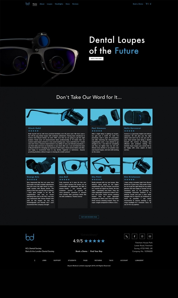 Bryant Dental site Design Gallery & Tech Inspiration