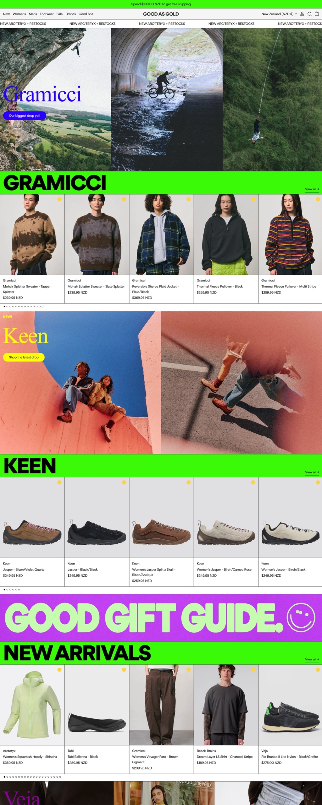 eCommerce website: Good as Gold