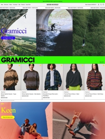 eCommerce website: Good as Gold