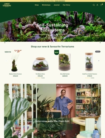 eCommerce website: London Terrariums