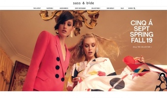 eCommerce website: sass & bide