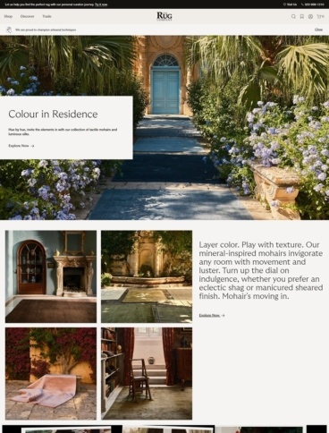 eCommerce website: The Rug Company