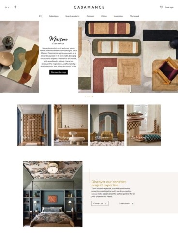 eCommerce website: Casamance