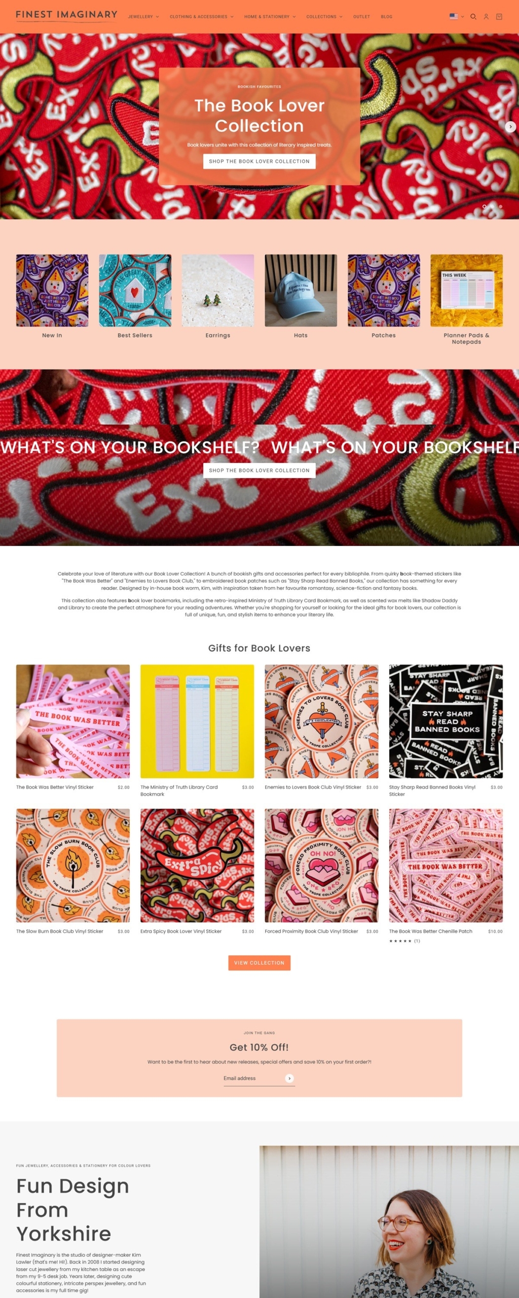 eCommerce website: Finest Imaginary