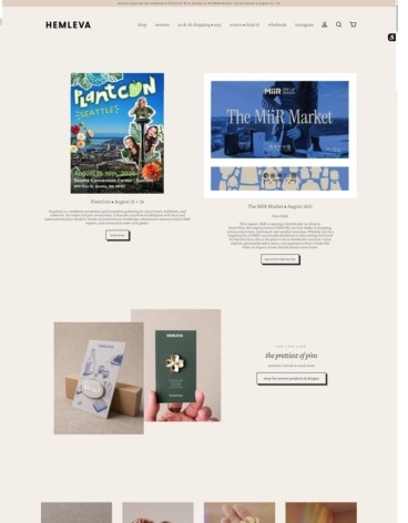 eCommerce website: Hemleva