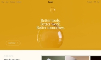 eCommerce website: Karst