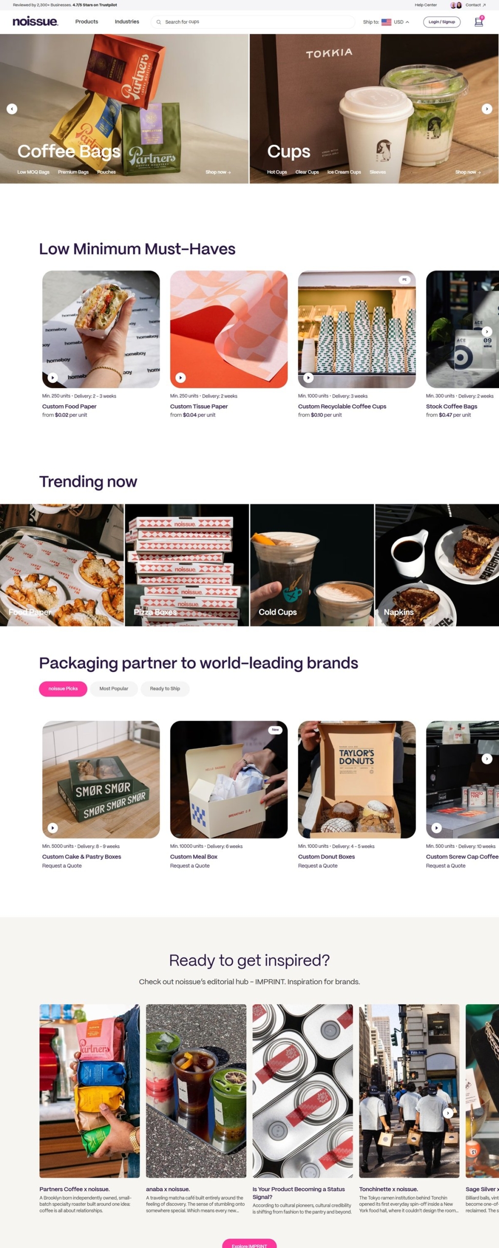 eCommerce website: noissue.co