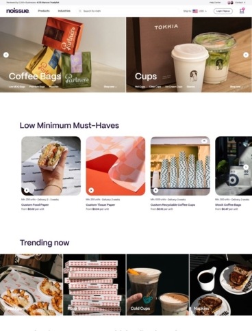 eCommerce website: noissue.co