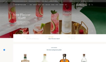 eCommerce website: The Bottle Club