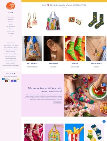 eCommerce website: Yellow Owl Workshop