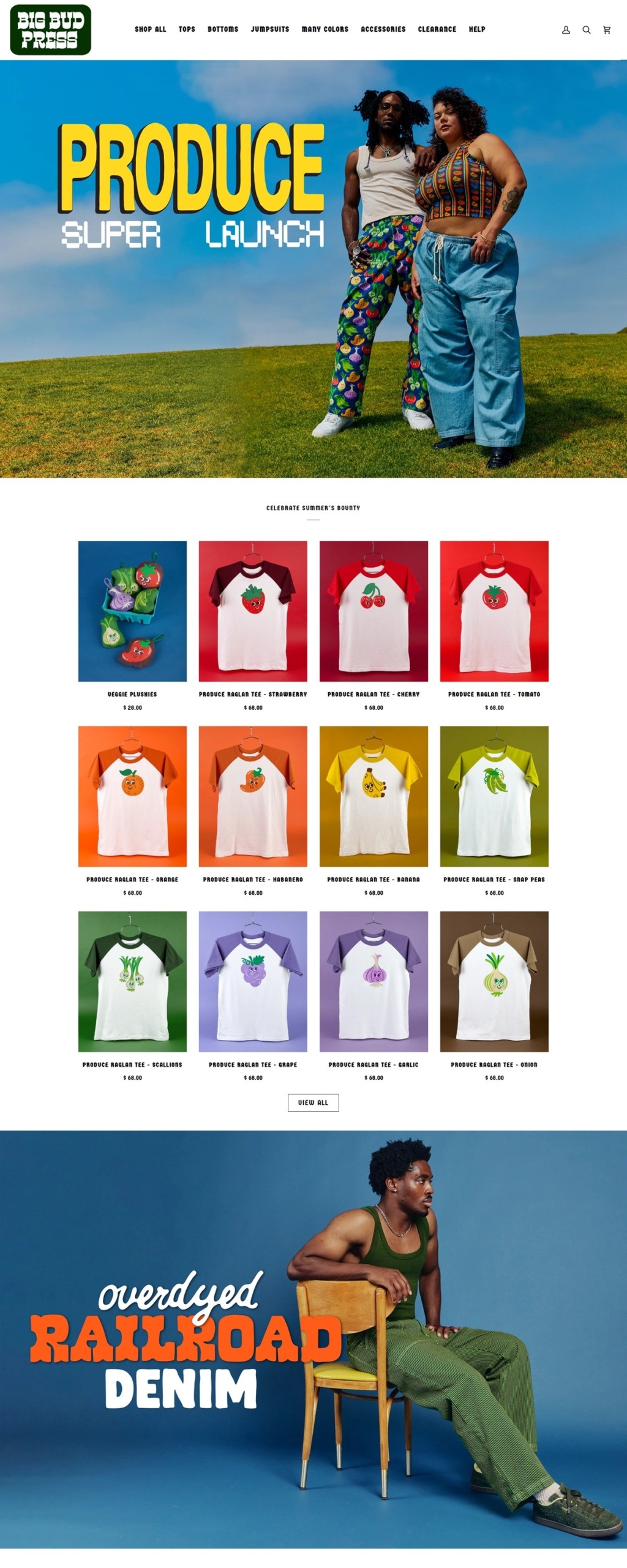 eCommerce website: Big Bud Press