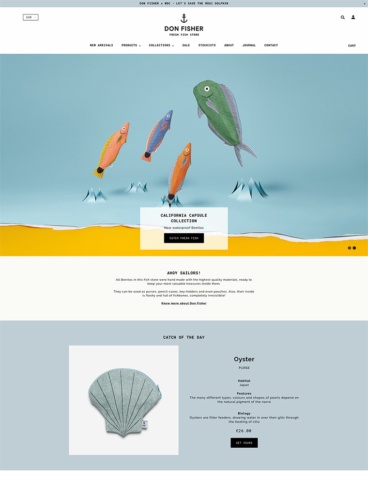 eCommerce website: Don Fisher