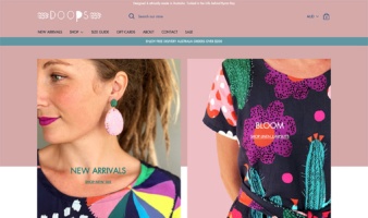 eCommerce website: Doops Design