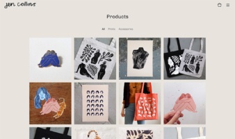 eCommerce website: Jen Collins
