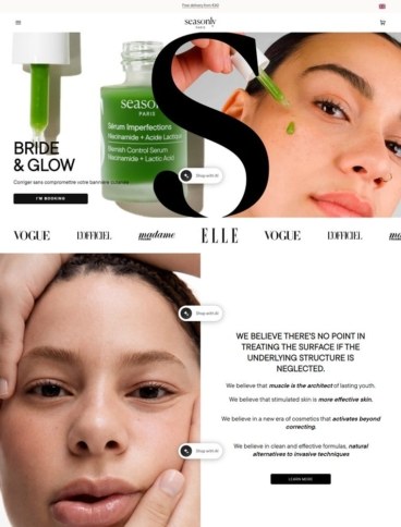 eCommerce website: Seasonly