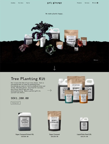 eCommerce website: Soil Biology