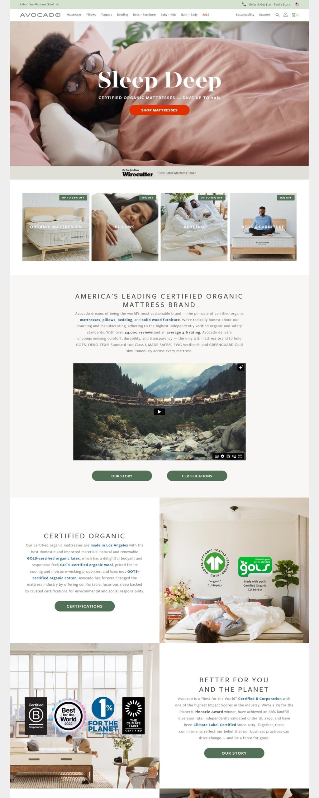 eCommerce website: Avocado