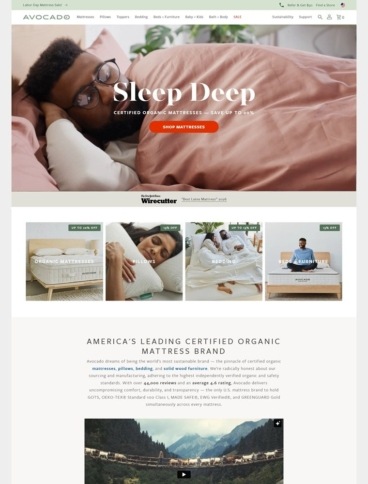 eCommerce website: Avocado