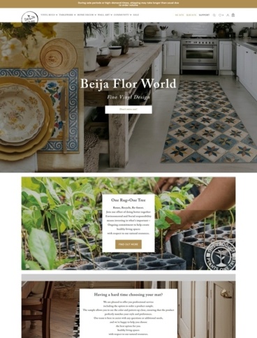 eCommerce website: Beija Flor World
