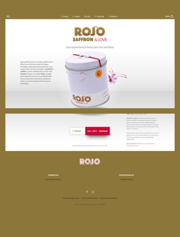 eCommerce website: Hilo Rojo & Love