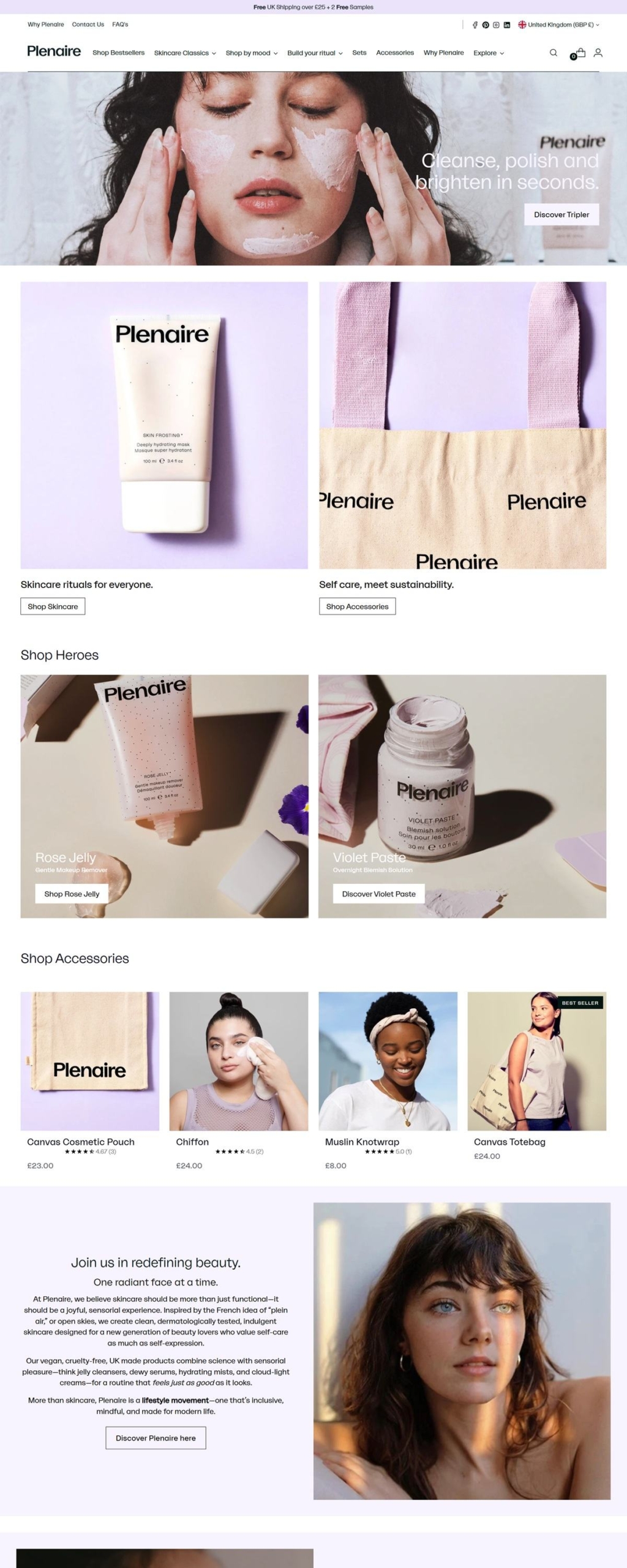 eCommerce website: Plenaire