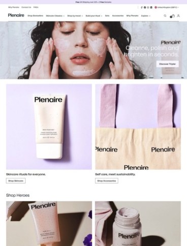 eCommerce website: Plenaire