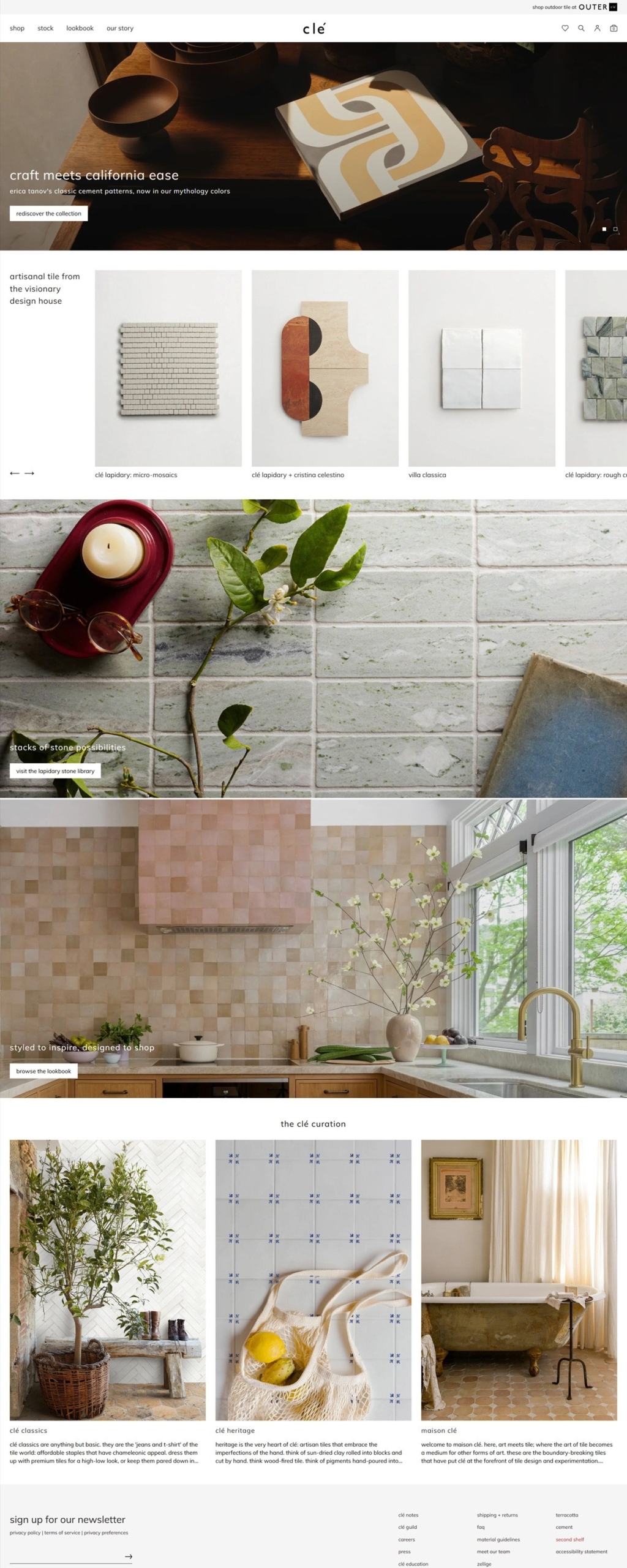 eCommerce website: clé